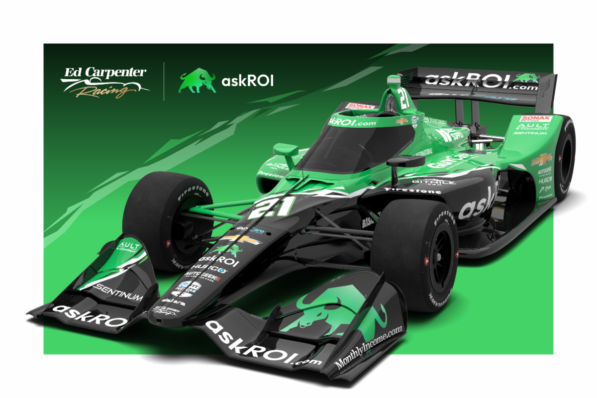 askROI PARTNERS WITH ED CARPENTER RACING FOR THE 2024 INDYCAR SEASON