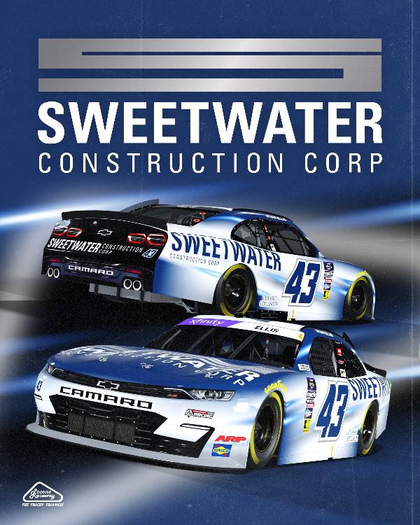 SWEETWATER CONSTRUCTION CORP TO SPONSOR ELLIS AND NO.43 CHEVY IN MULTI-YEAR, MULTI-RACE PARTNERSHIPSweetwater Construction Corp