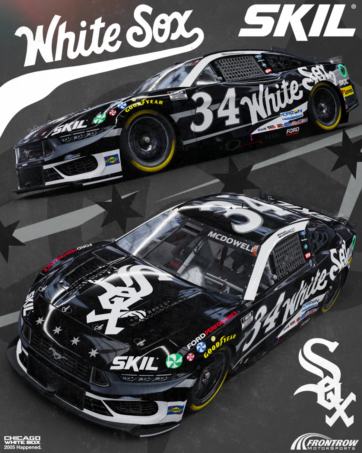 Chicago White Sox, Front Row Motorsports Announce2024 NASCAR Chicago Street Race PartnershipSox Designated as Primary Sponsor for Michael McDowell’s No. 34